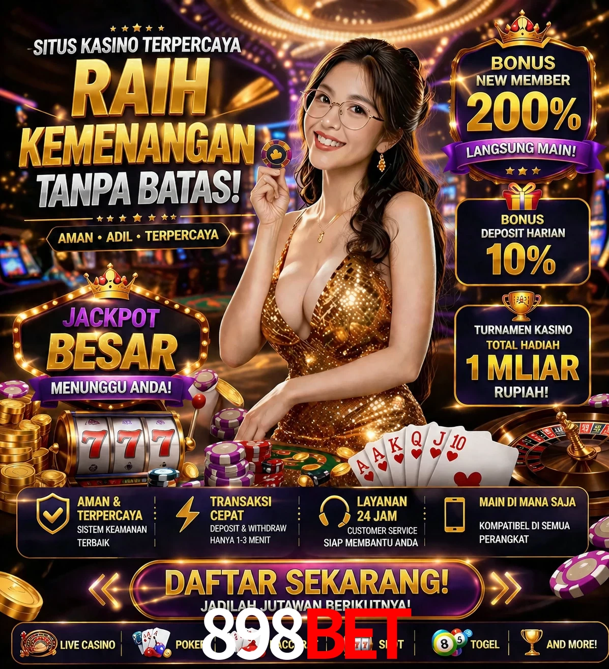 Roleta e blackjack 898Bet
