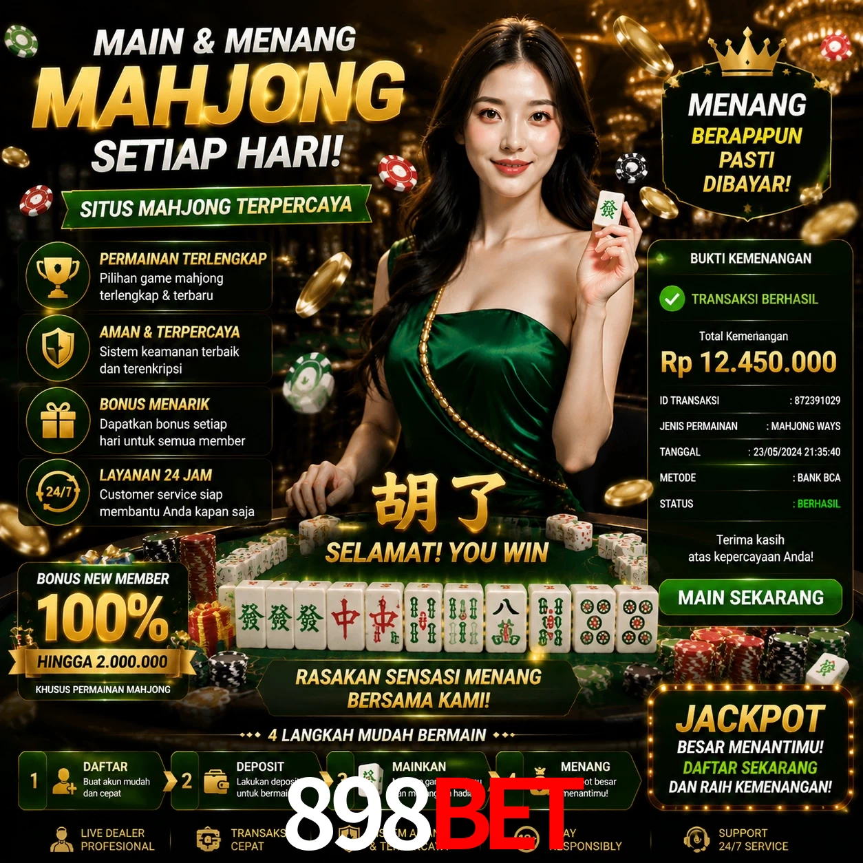 Ganhar e sacar na 898Bet